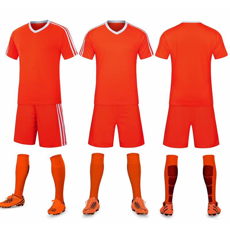 Football Suit Men'S Adult Game Training Students Practice Team Uniform Sports Children'S Short-Sleeved Children'S Ball Clothes Printing Number