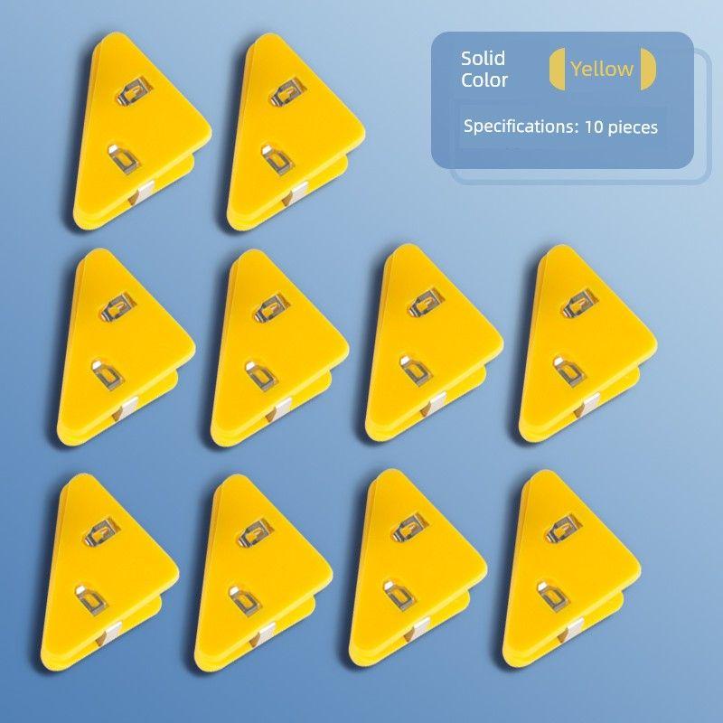 Minimalist Bill Folder Transparent Color Plastic Office Storage Mark Organize Fantastic Test Paper Clip 90 Degree Clip Stationery A4 Test Paper Clip