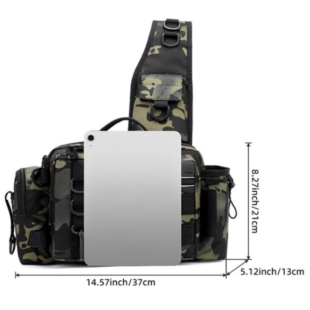 Multifunctional Casual Luya Bag Chest Bag Waist Bag Outdoor Shoulder Crossbody Bag Fishing Rod Bag Equipment Fishing Bag Back