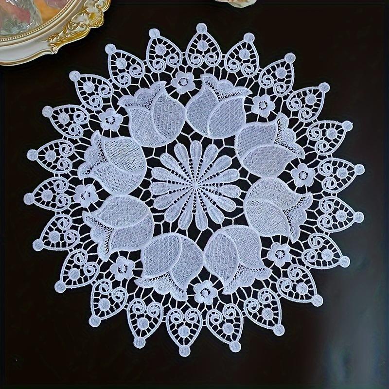 European-Style Round Coasters And Bowl Mats, Fabric Table Mats for Dining, Plate Mats, Vase Mats