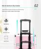 Portable Professional Makeup Case with Trolley, Lockable, Large Capacity for On-Site Beauty, Manicure, Microblading