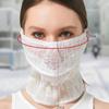 Dustproof Sunscreen Mask Neck Protection Mask Trend Lace Face Cover  Summer