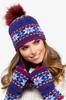 Annapolis Women' Set Hat with Snood Color Blue