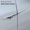 AAKA1 2 Stück Metall Volvo Logo Auto Kotflügel Seitenflügel Emblem Abzeichen Aufkleber Für VOLVO XC60 XC90 S60 S90 XC40 V90 S40 V40 XC70 C30 C70 S80
