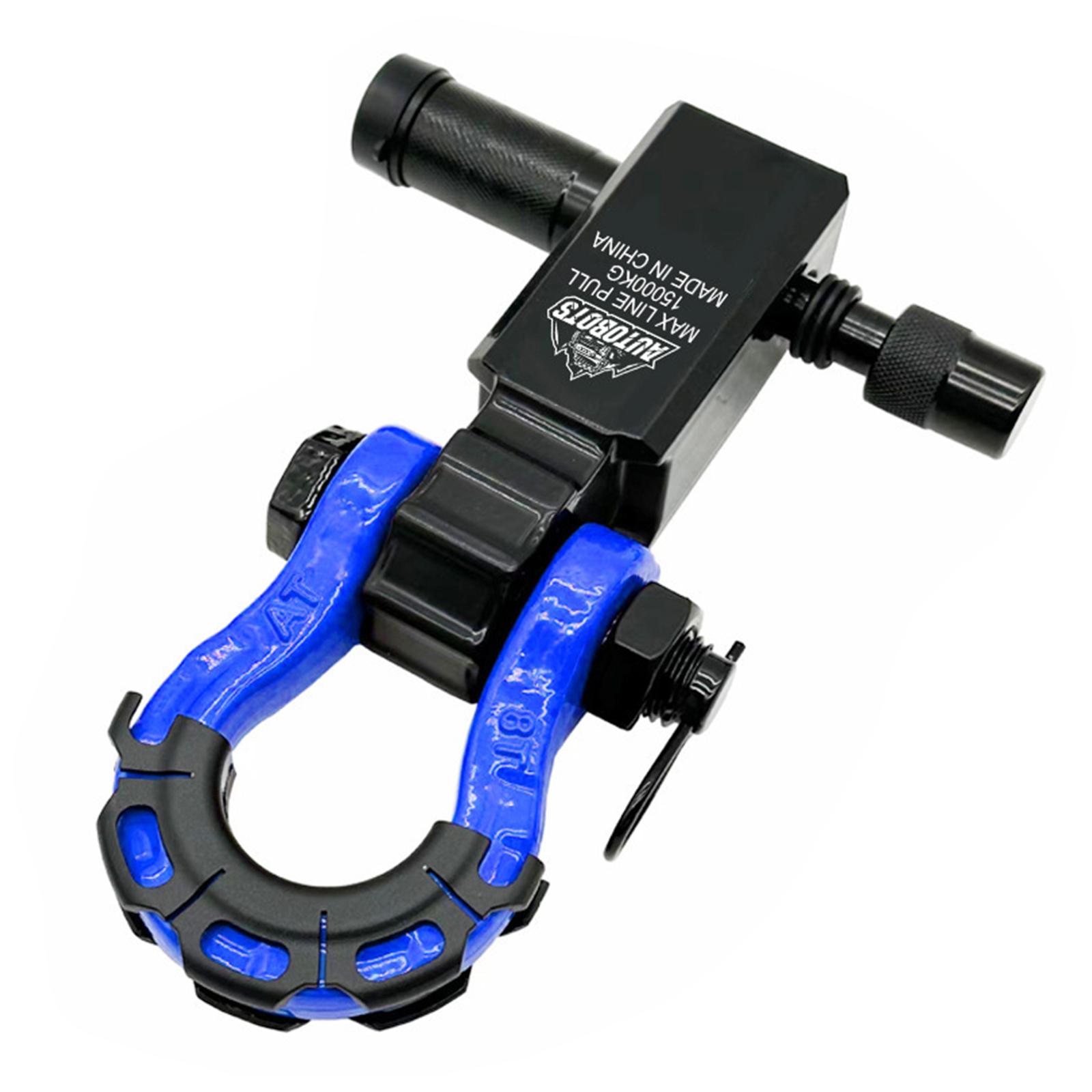 

Strong 2 Inch Square Tow Coupler With 17600 Lbs Capacity Carbon Steel Body For Pickup And 4x4 Vehicles
