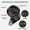 Motorcycle Universal Cafe Racer Speedometer Odometer Gauge Instrument With Led Indicator