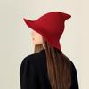 Halloween Witch Hat for Women Felt Wide Brim Foldable Pointed