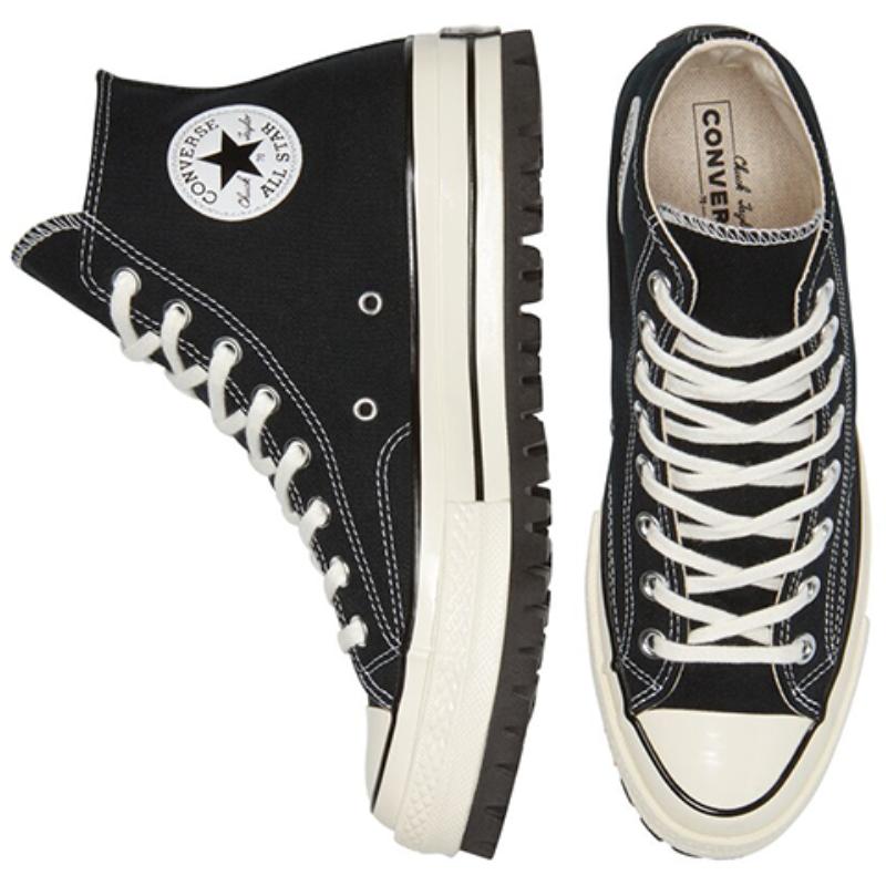 Converse Chuck Taylor All Star Comfortable High Top Espadrilles Unisex Black & White