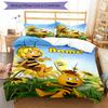 3pcs Custom Name Maya the Bee Bedding Set Duvet Cover Closure Includes 1 Duvet Cover & 2 Pillowcases, Soft and Comfortable for All Seasons.