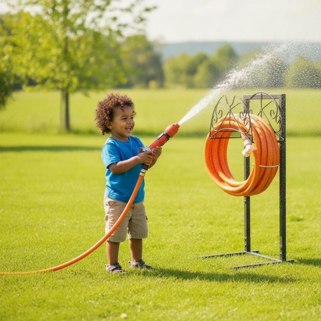 Garden Hose Stand Freestanding Organizer Sturdy for Patio, Lawn