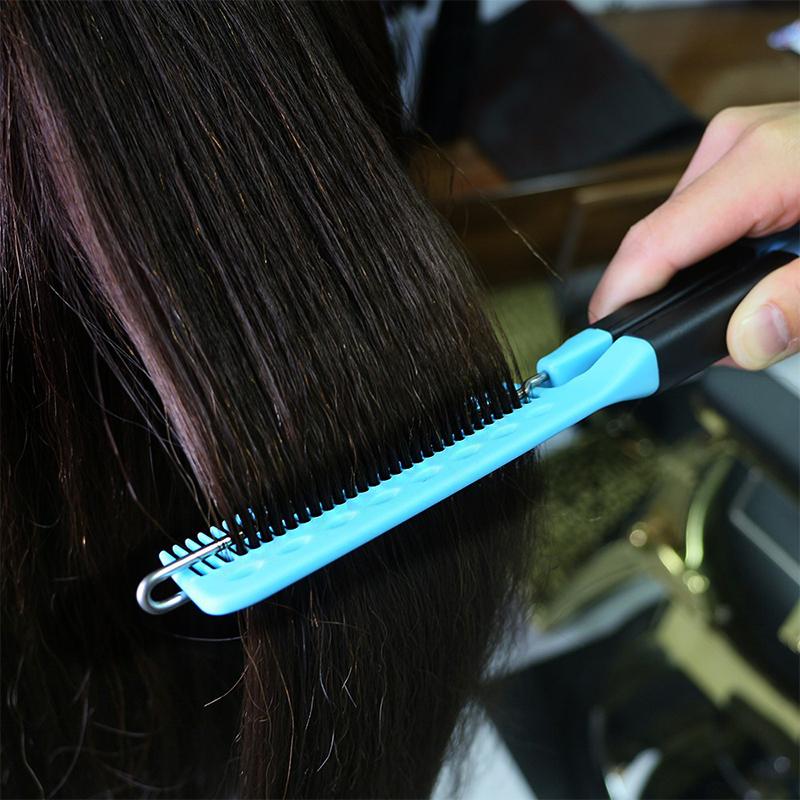 Flat Comb Straightening Comb Salon Hair Brush Combs Hairdressing Styling Hair Straightener V-Shaped Straight Comb Straightener