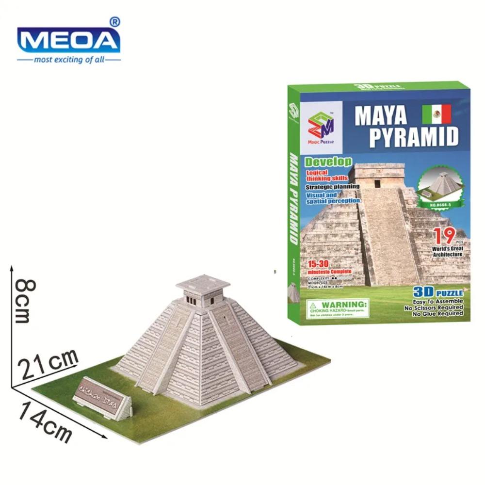 40 Tarz Dünya Ünlü Mimari Bina 3D Puzzle Model İnşaatı Yapboz Oyuncakları Çocuklar İçin Noel Hediyesi