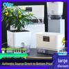 Transparent Self-Watering Magnetic Flower Pot with Stickers