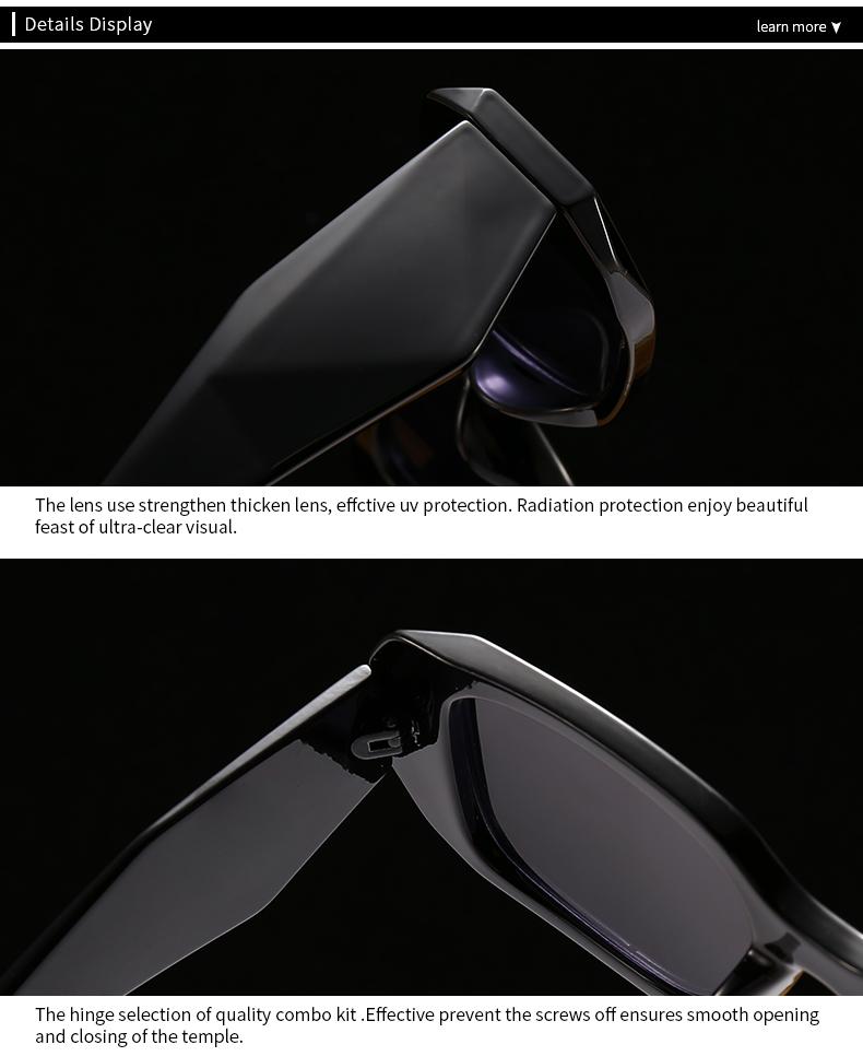 Cross-Border Export Latest Modern Retro Square Frame Narrow Sunglasses Ins Style Stt Photography Big-Name Sunglasses Pr17Ws