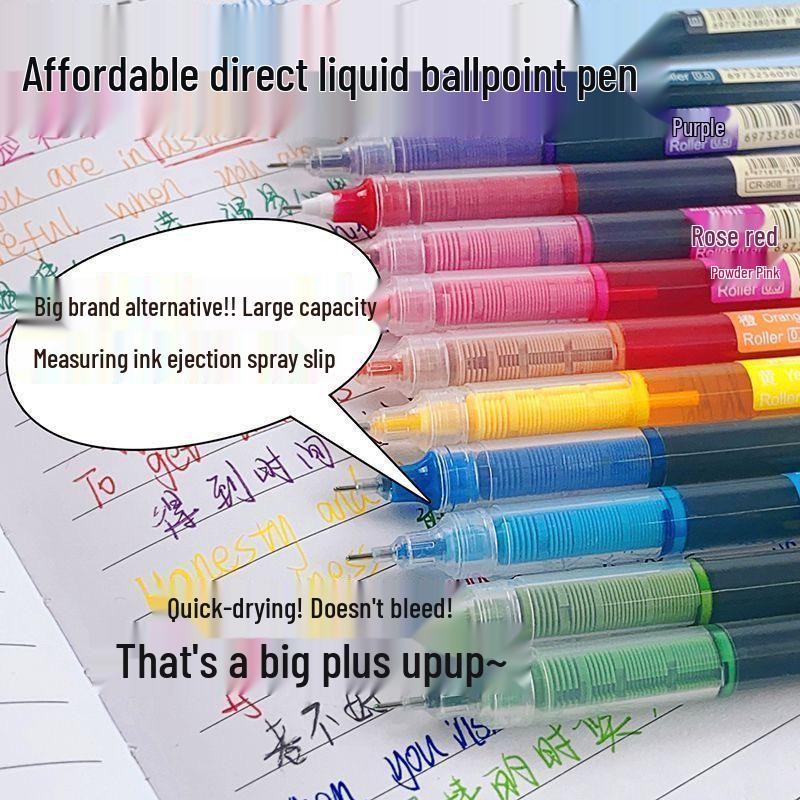 High-Value Colorful Quick-Dry Rollerball Gel Pen 0.5 for Student Highlighting