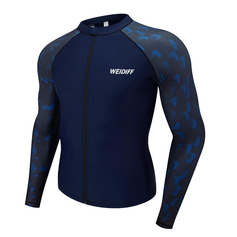 Mens UV Protection Rash Guard Set Long Sleeve Top Full-Length Pants Quick Dry Wetsuit Surfing Snorkeling Swimming