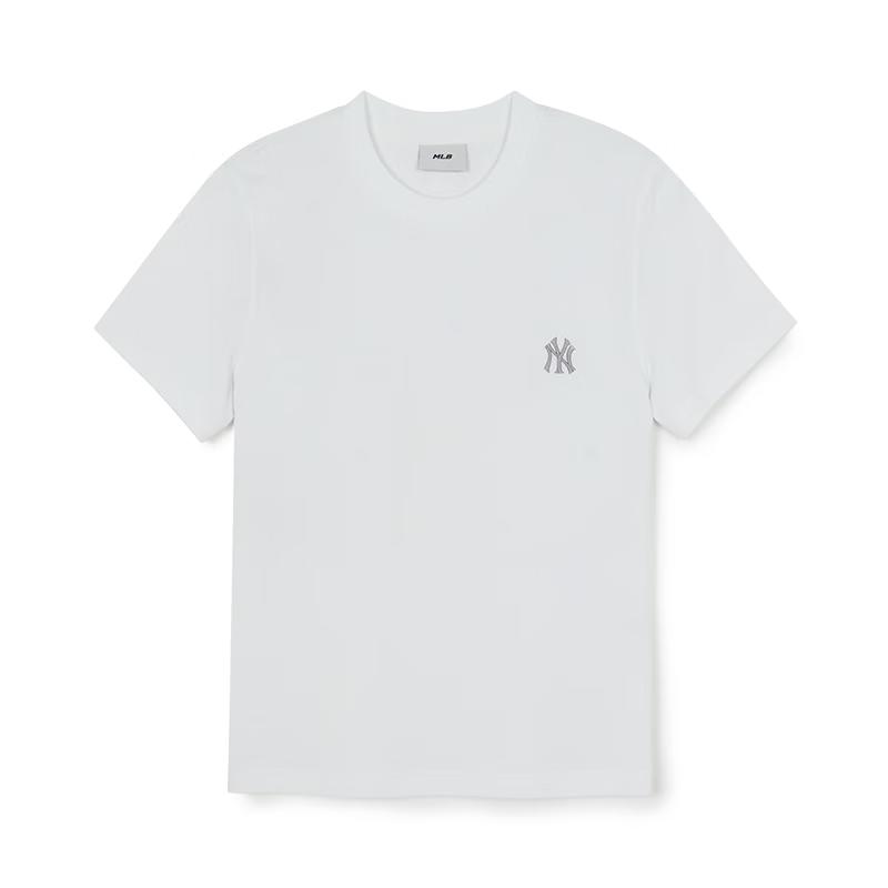 MLB Unisex Solid Color Round Neck Short Sleeve T-Shirt