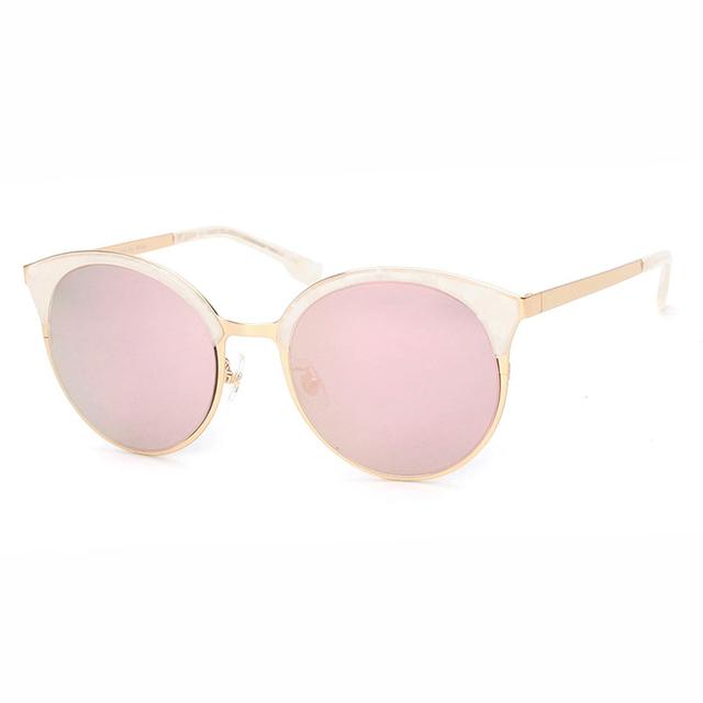 Eonadeoluteu Sunglasses Marty Mirror Brow Frame