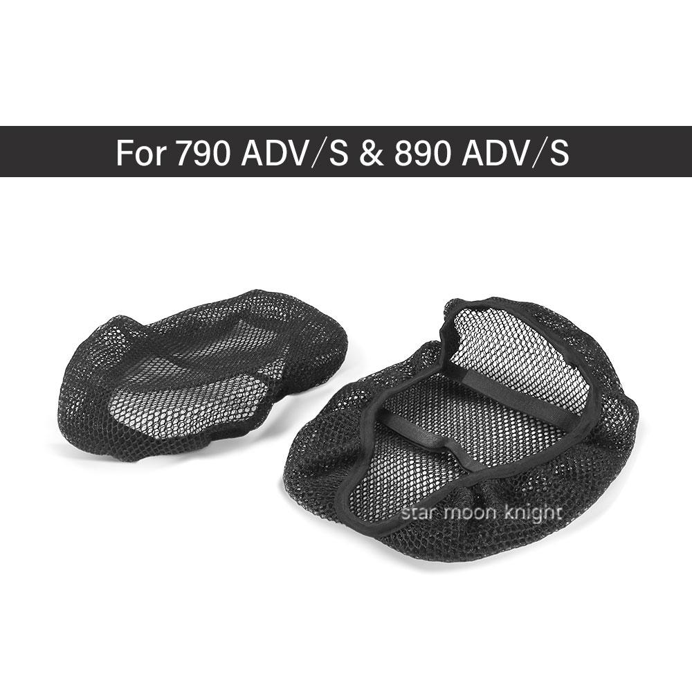 

Для 790 ADV 890 Adventure / S Чехол-буфер сиденья водителя и пассажира Чехол для сиденья мотоцикла Вентилируемый Охлаждающий Устойчивый к УФ-излучению