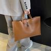 1pcs Women's Briefcase, Men's File Bag, Large Capacity Business Commuting Laptop Bag, Work Office Handbag