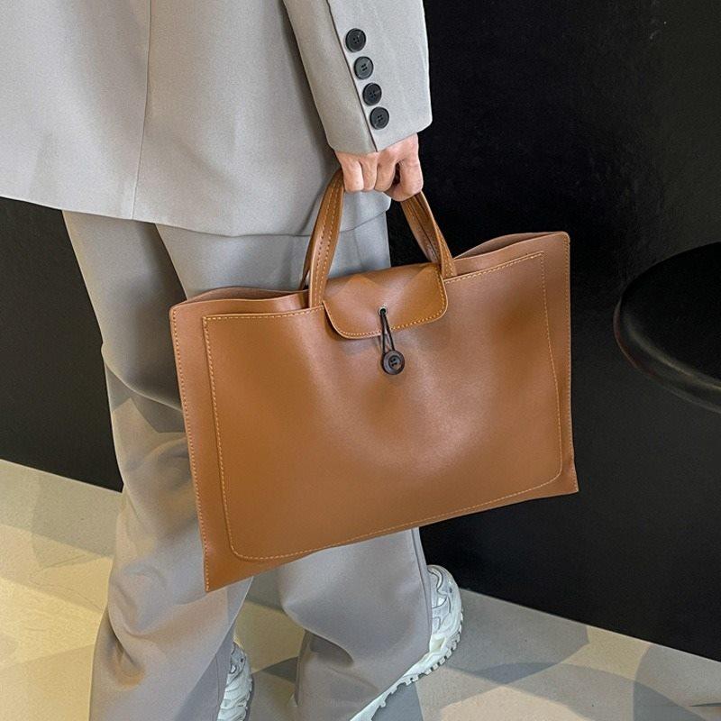 1pcs Women s briefcase, men s file bag, large capacity business commuting laptop bag, work office handbag