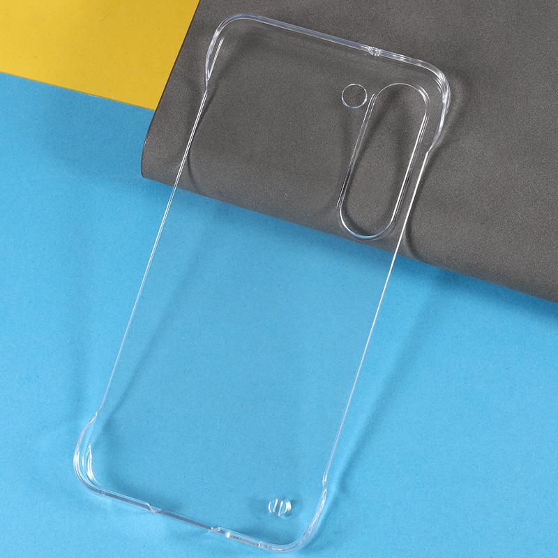 For Samsung Galaxy S23 Frameless Hard PC Anti-drop Phone Case Clear Cell Phone Back Cover