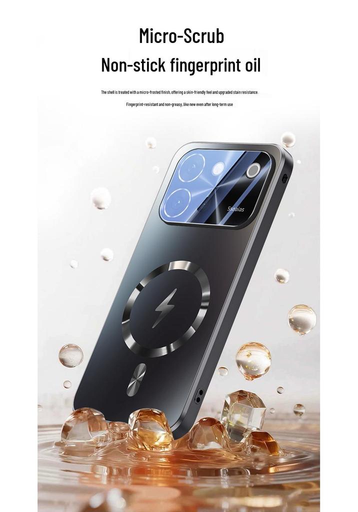 Vivo S60 Magnetic Frosted Phone Case with Built-in Lens Film & Full Coverage Drop Protection
