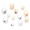 200pcs 3/4/5mm CCB Square Beads Cube Loose Spacer Beads for DIY Jewelry Making Crafts Bracelets Necklace Accessories Wholesale