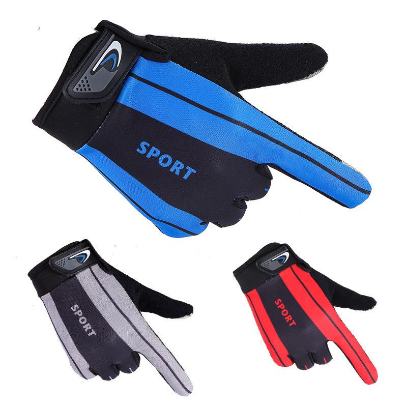 Spring and Summer Long Finger Sports Gloves Men and Women Outdoor Cycling Hiking Bike Motorcycle Sun Protection Touch Screen Gloves