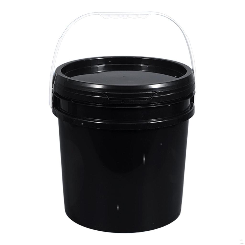 Bucket All Purpose Pail Heavy Duty Sturdy with Handle and Lid Food Storage Container for Gardening
