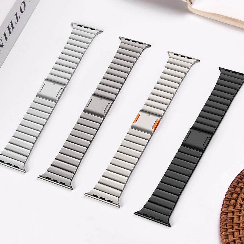 Apple Watch Band Series 11: One-Bead Removable Magnetic Steel Band for Ultra3