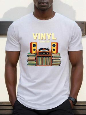 Unisex's Vintage Turntable Graphic T-Shirt
