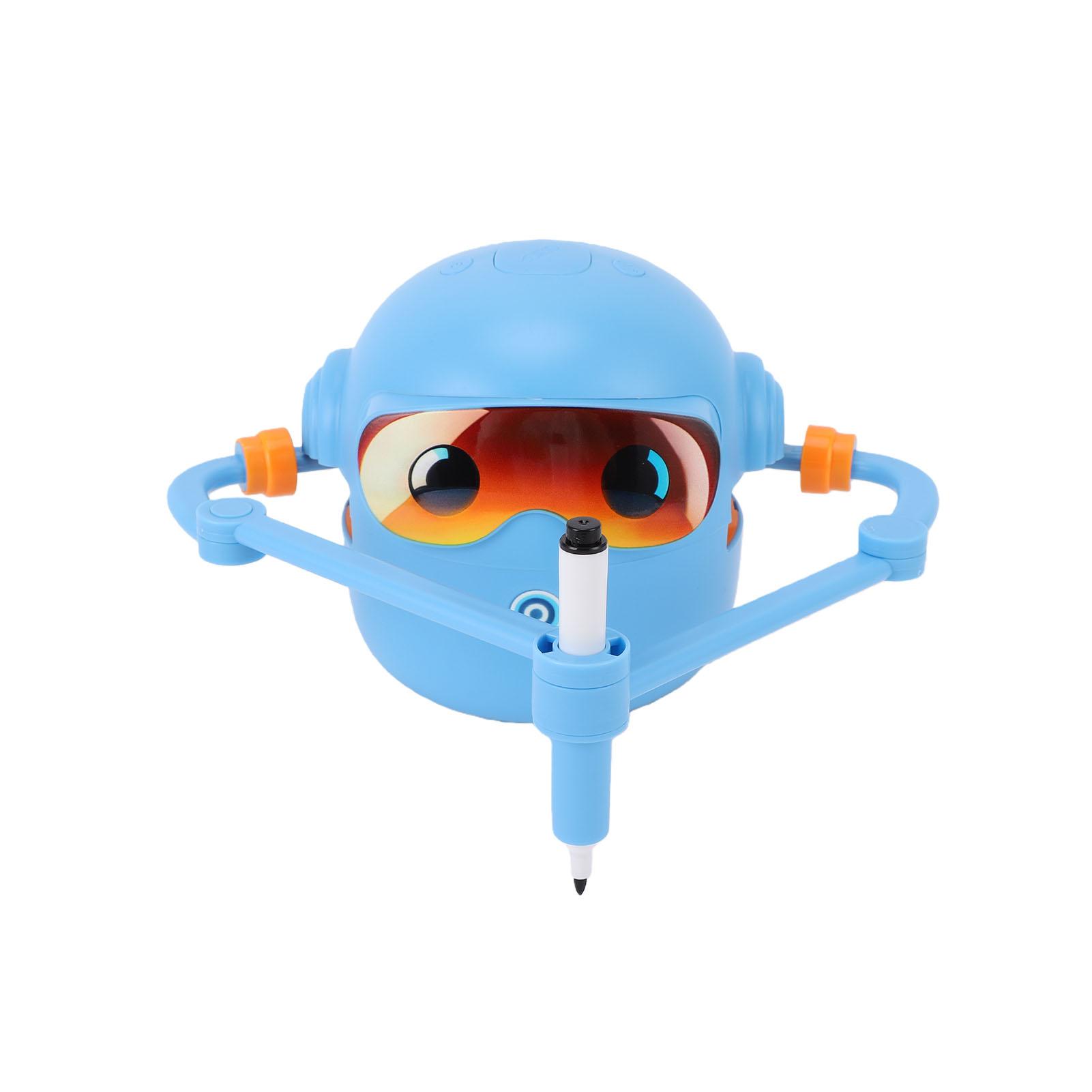 Automatic Drawing Robot Kids Music Drawing Toy Educational Art Robot Drawing Machine Blue