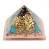 Orgonite Pyramid Tree Earth Base Copper Crystals 70mm
