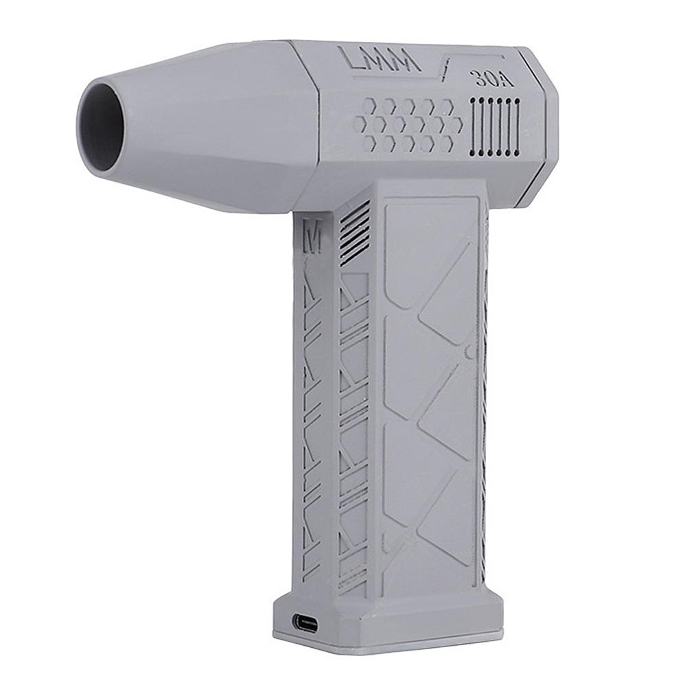 

130000 об/мин Мини турбореактивный вентилятор с бесщеточным двигателем, перезаряжаемый портативный пылеуловитель, струйный вентилятор для клавиатуры компьютера, для улицы, автомобиля, дома серый