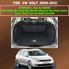 Car trunk mat for Volkswagen Golf Station wagon Golf 6 2008 2009 2010 2011 2012 cargo liner carpet interior accessories cover