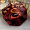 1 PC Automatic Folding Umbrella - Galatasaray S Custom Name Pattern, Portable & Foldable Design with 8 Ribs, Christmas Birthday Gifts