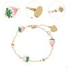 Strawberry Bracelet Chain Cuff Charm for Wife Girlfriend Lover