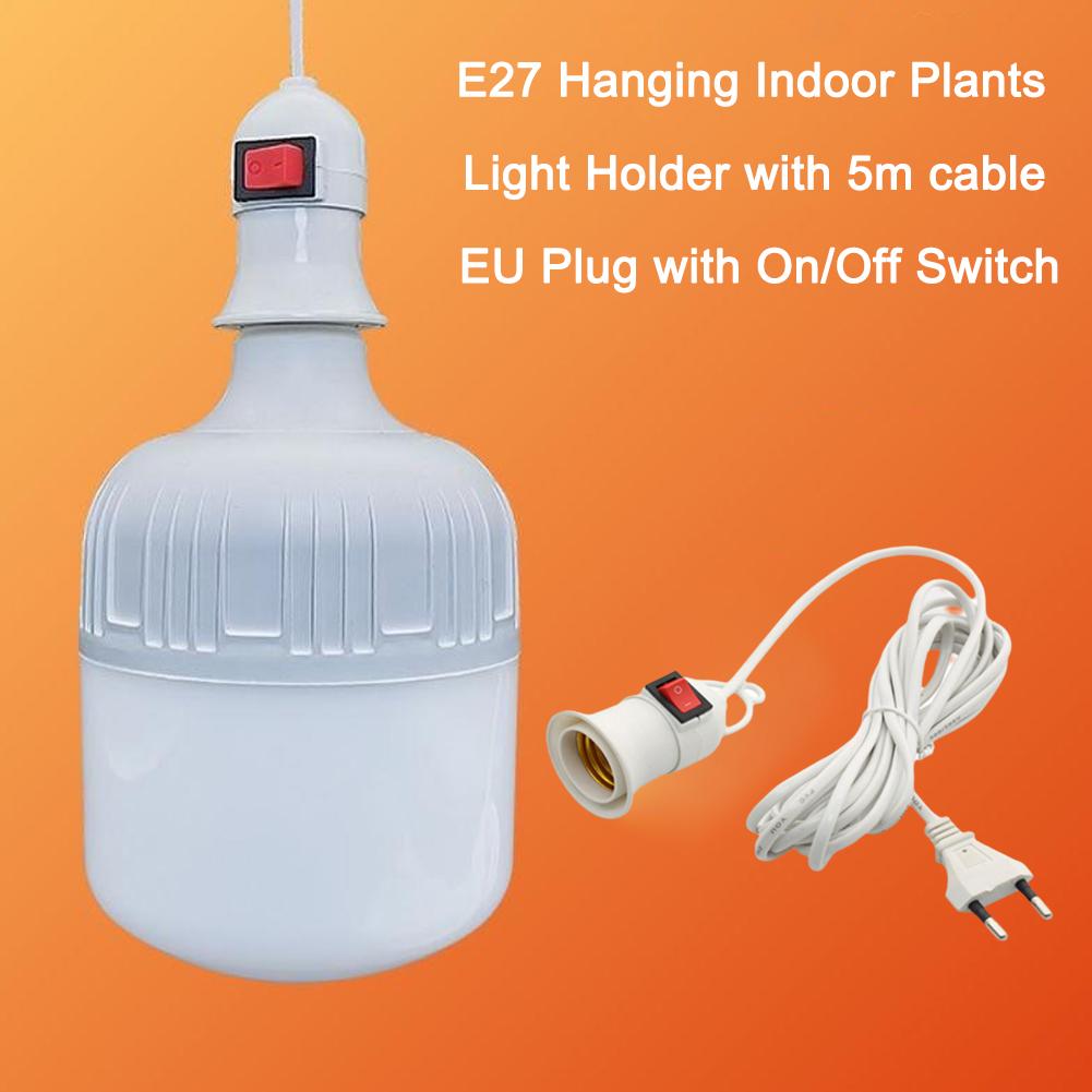 Lamp Bases E27 Lamp Bases With Power Cord Push Button EU Plug E27 Screw Interface Lamp Holder For E27 LED Light