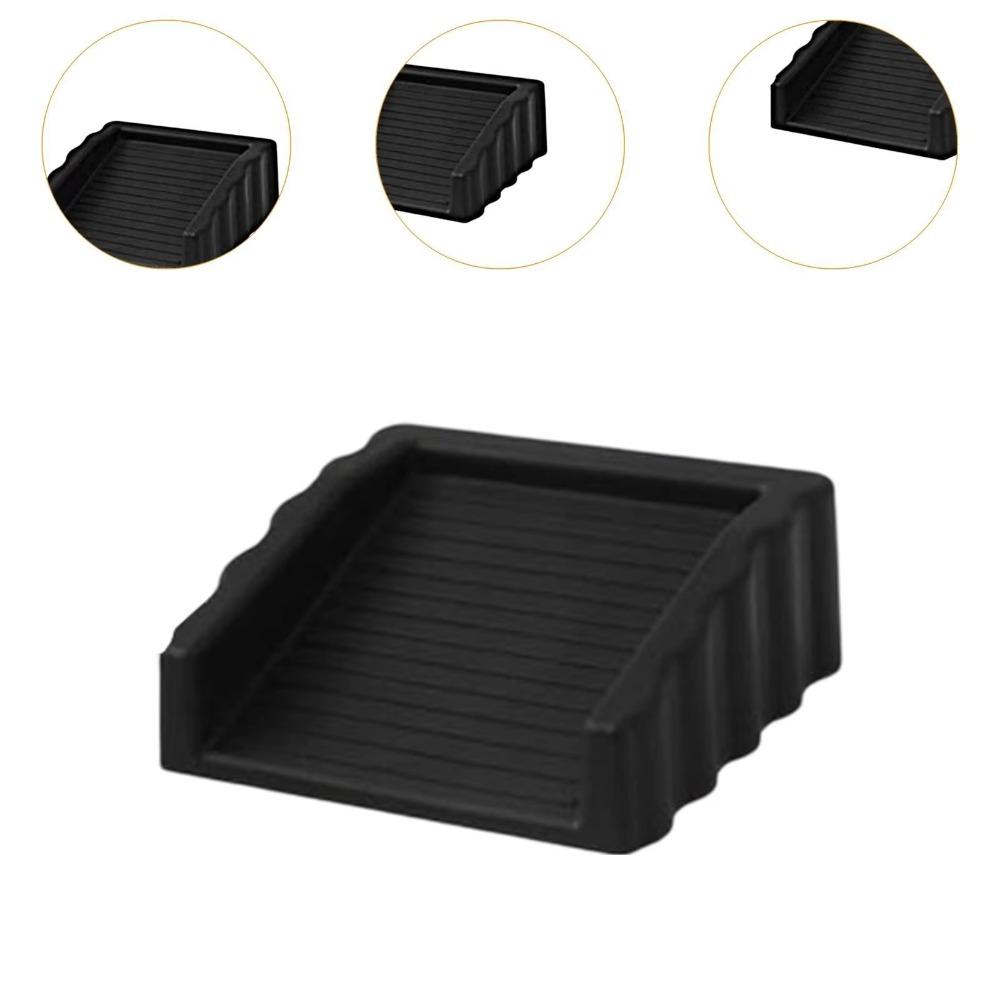 Rubber Door Stop Wedges Floor Mounted Anti-collision Wooden Floor Doorstop  for Door Bottom