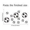 12pcs Footbal Soccer Wall Sticker Waterproof Home Decor for Boy Kids Rooms Living Room Art Decoration Bedroom Decor