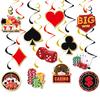 Party Decoration Banner Birthday Party Background Decoration Poker Flag Setting Props
