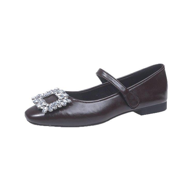

[youshilai] French silver Mary Jane single shoes 2025 spring and autumn new evening shoes low-heeled small leather shoes 40