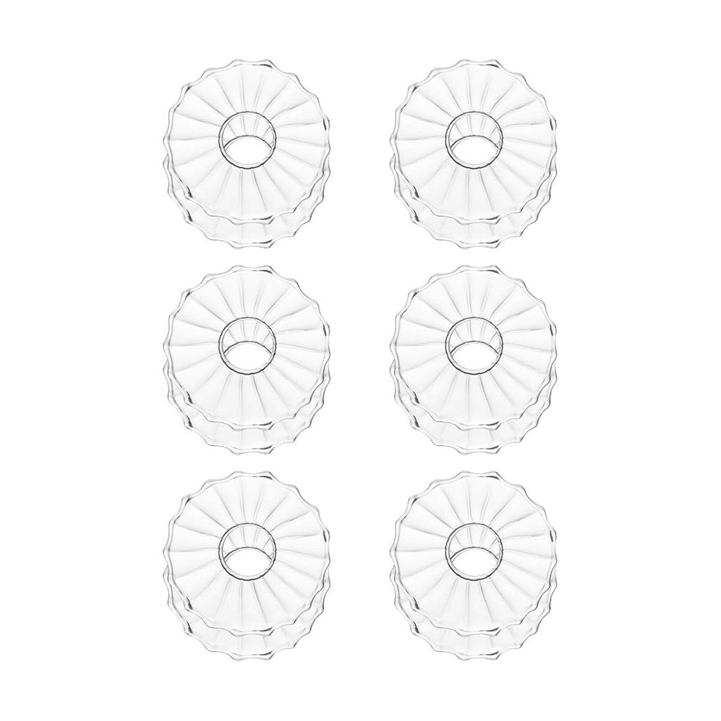 6 Stück Kerzentropfschutz, Auffangringe, Tablett für Kerzenständer, Scheiben-Tropfschutz