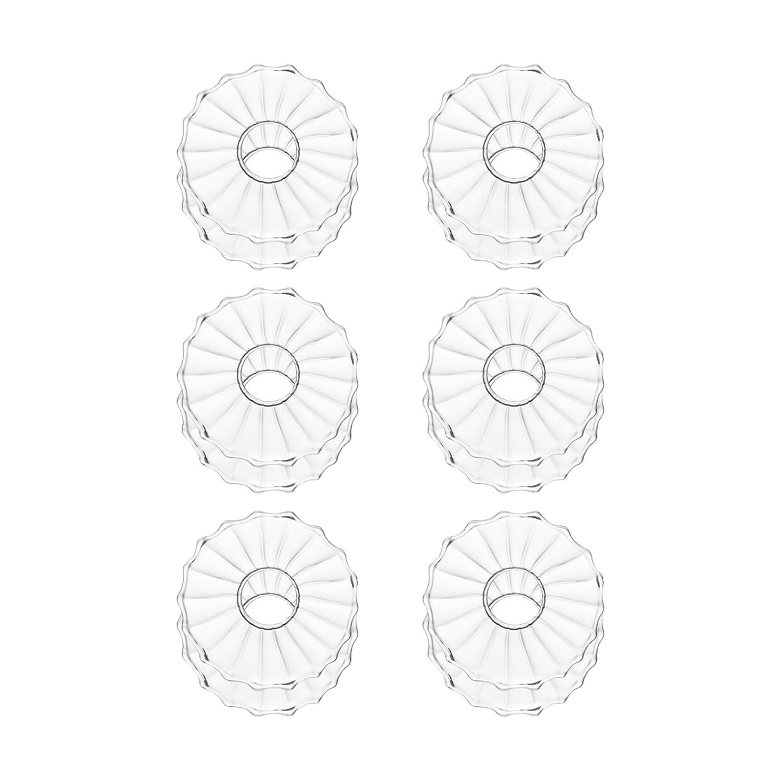 

6 Pieces Candle Drip Guards, Catcher Rings, Tray for Candlesticks, Disc Drip