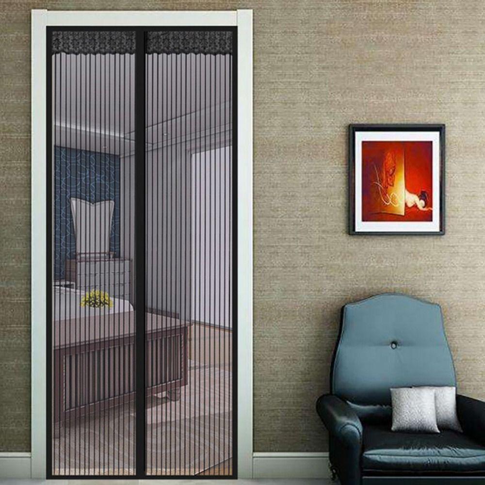 Without Noise Magnetic Mosquito Net Breathable Mesh Door Curtains Air Conditioner Room