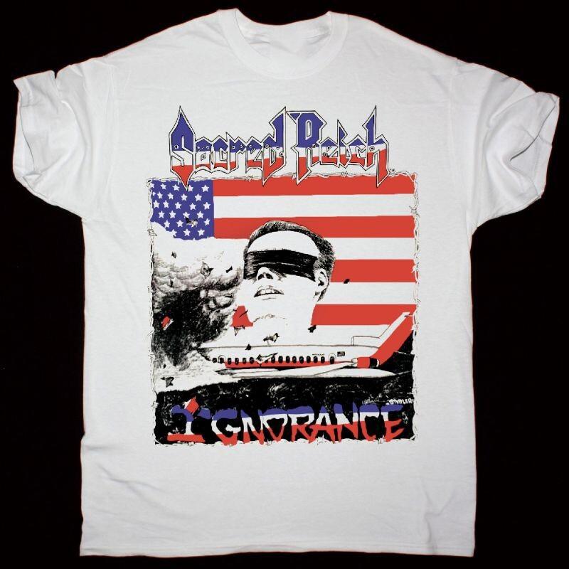 

SACRED REICH IGNORANCE TOUR 1988 Белый Размер от S до 4XL Подарок QQ1072 Унисекс Футболка XXXL