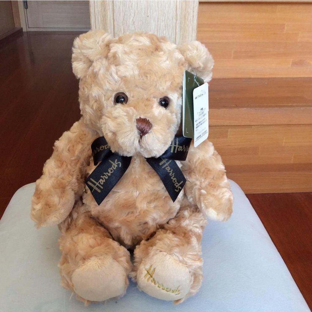 [USED] This is a teddy bear from Harrods, a long-established British department store.