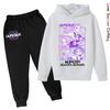 KPop Demon Hunters Girls Hoodie Tracksuit Character Hoodie HD Print Autumn Kids Hoodie Set Thin Fleece Hoodie Set Polyester