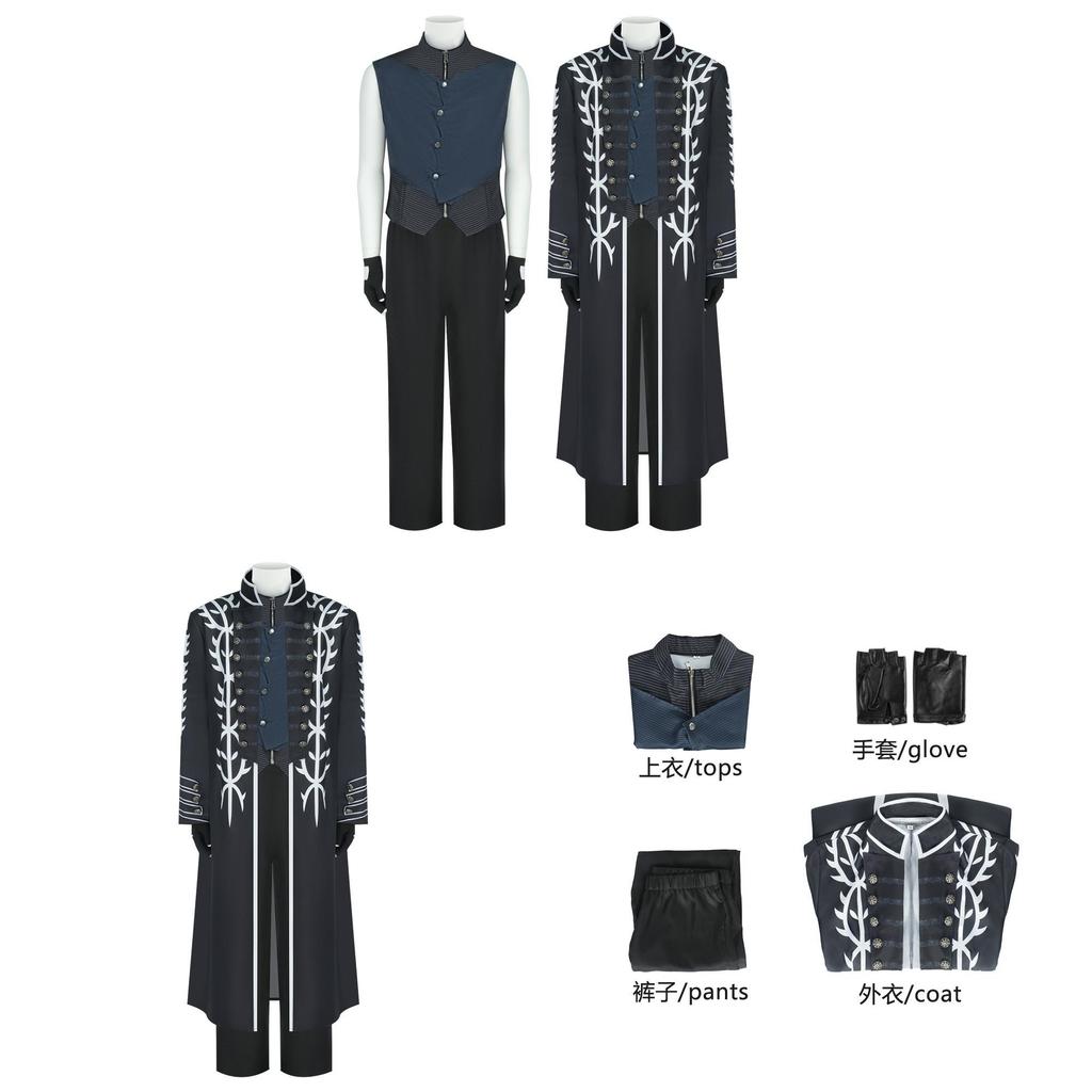 Devil May Cry 5 Vergil Street Style Cosplay Costume For Stage Shows And Parties
